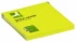 Karteczki samoprzylepne Q-connect Brilliant, 76x76mm, 80 karteczek, żółty neonowy