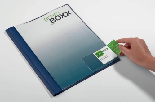 Kieszeń samoprzylepna Durable Pocketfix, na wizytówki, otwierana z boku,  90x57mm, 100 sztuk, transparentny
