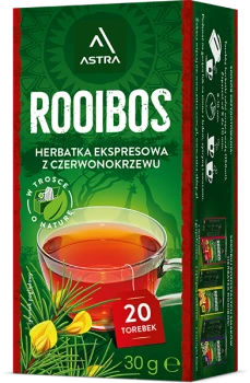 Herbata ziołowa w torebkach Astra Rooibos, 20 sztuk x 1.5g