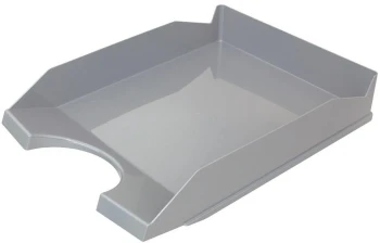 Półka na dokumenty na biurko Office Products, A4, plastikowa, szary