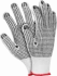 Rękawice tkaninowe Reis, RDZN, nakrapiane, rozmiar 10, biało-czarny