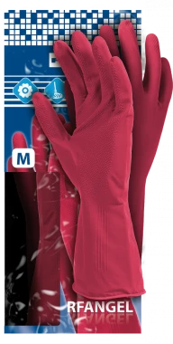 Rękawice lateksowe Reis RF, rozmiar M, różowy (c)
