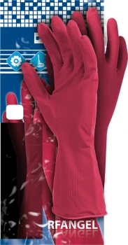 Rękawice lateksowe Reis RF, rozmiar S, różowy (c)