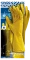Rękawice lateksowe Reis RF, rozmiar S, żółty (c)