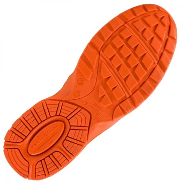 Sandały robocze Urgent 304 SB, skóra bydlęca zamszowa, rozmiar 44, czarno-pomarańczowy