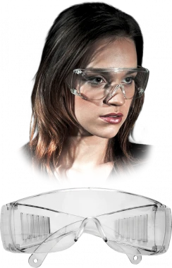 Okulary ochronne Reis Gog-Ice, przeciwodpryskowe, bezbarwny