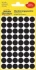 Etykiety Avery Zweckform, okrągłe, średnica 12mm, 270 sztuk, czarny