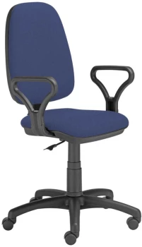 Krzesło obrotowe Nowy Styl Antara/Estera CU14, czarno-niebieski
