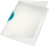 Skoroszyt  plastikowy z klipsem Leitz Magic, A4, do 30 kartek, jasnoniebieski