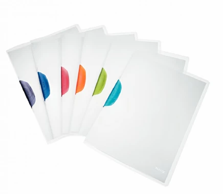 Skoroszyt  plastikowy z klipsem Leitz Magic, A4, do 30 kartek, niebieski