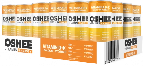 Napój Oshee Vitamin Energy, witamina D, K, C + wapń, puszka, 250ml