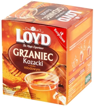 Herbata czarna aromatyzowana w kopertach Loyd Grzaniec Kozacki, miodowy, 10 sztuk x 3g