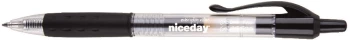 Długopis żelowy automatyczny Niceday, 0.7mm czarny
