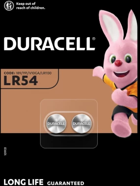 Bateria specjalistyczna Duracell LR54, L1131, AG10, LR1130 (23735), 2 sztuki