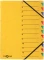 Teczka segregująca Pagna, A4, 12 przekładek, żółty