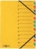 Teczka segregująca Pagna, A4, 12 przekładek, żółty