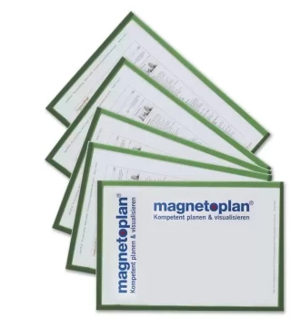 Ramka magnetyczna Magnetoplan, A3, 5 sztuk, zielony