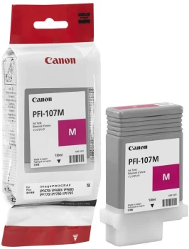 Tusz Canon 6707B001 (PFI-107M), 130ml, magenta (purpurowy)