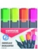 Zakreślacz Office Products, ścięta, 4 sztuki, mix kolorów fluorescencyjnych