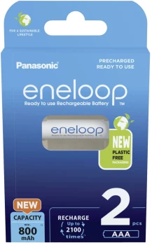 Akumulator Panasonic Eneloop, AAA, 800mAh, 2 sztuki