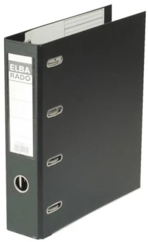 Segregator Elba Rado, A4, szerokość grzbietu 75mm, do 500 kartek, czarny