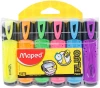 Zakreślacz Maped Fluo Peps, ścięta, 6 sztuk, 5mm, mix kolorów