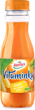 Sok Hortex Vitaminka, marchew-jabłko-banan, 6 sztuk x 0.3l