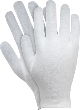 Rękawice tkaninowe Reis, RWKB W, bawełna, rozmiar M, biały