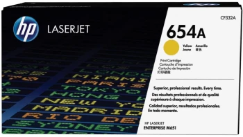 Toner HP 654A (CF332A), 15000 stron, yellow (żółty)