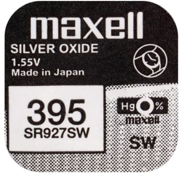 Bateria srebrowa Maxell 395/399/SR927SW, 1 sztuka