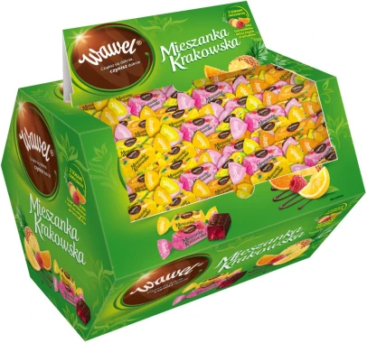Cukierki mieszanka Krakowska Wawel, w czekoladzie, 2.8kg