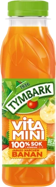 Sok Vitamini Tymbark, banan-marchew-jabłko, butelka PET, 0.3l