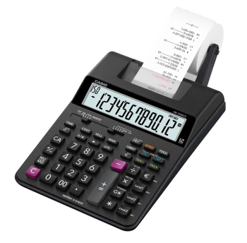Kalkulator drukujący Casio HR-150RCE, 12 cyfr, czarny