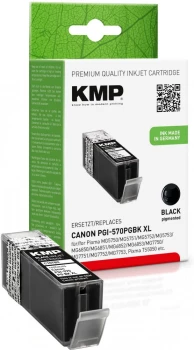 Tusz KMP C107BPIX (PGI570PGBK XL), 500 stron, 22ml, black (czarny)