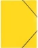 Teczka plastikowa z gumką Pagna, A4, 3 skrzydłowa, żółty