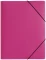 Teczka plastikowa z gumką Pagna, A4, 3 skrzydłowa, różowy