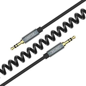 Kabel miniJack Unitek TWIST, 3.5mm - miniJack, 1.5m, czarny