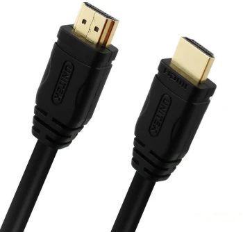 Przewód Unitek Y-C138M, BASIC HDMI v1.4 gold, 2m, czarny