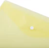 Teczka kopertowa D.Rect 5530, A4, na zatrzask, przezroczysty żółty