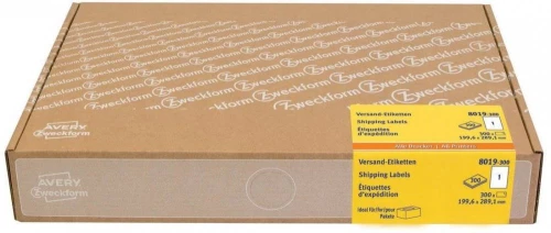 Etykiety wysyłkowe Avery Zweckform, A4, 99.1x139mm, 300 arkuszy, biały