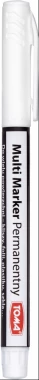 Marker permanentny Toma Multi Marker TO-333, okrągła, 1.5 mm, biały