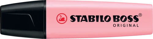Zakreślacz Stabilo Boss Original 70/129, ścięta,  pastelowy różowy
