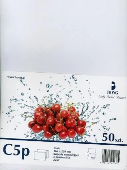 Koperta standardowa Bong Business Mail, C5, z paskiem HK, 50 sztuk, biały