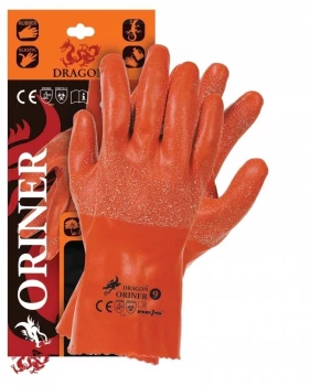 Rękawice ocieplane Reis ORINER, rozmiar 9, pomarańczowy