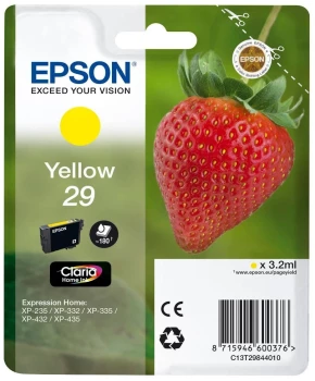 Tusz Epson T29 (C13T29844012), 3.2 ml, yellow (żółty)