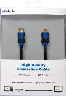 Kabel HDMI 1.4 LogiLink, Color Box, M/M, 2m, czarny