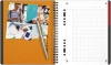 Kołonotatnik Oxford International ActiveBook, A4+, w linie, 80 kartek, pomarańczowy
