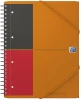 Kołonotatnik z teczką Oxford International Meetingbook, A4+, w linie, 80 kartek, pomarańczowy
