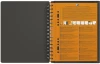 Kołonotatnik z teczką Oxford International Meetingbook, A5+, w kratkę, 80 kartek, szary