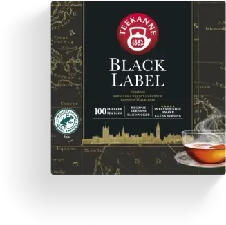 Herbata czarna w torebkach Teekanne Black Label, 100 sztuk x 2g